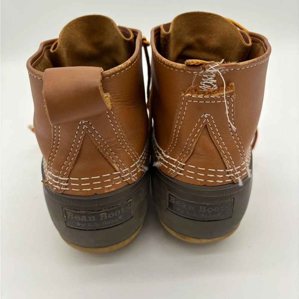 L.L. Bean Boots Mens Waterproof Leather Duck Lace-Up‎ Rain Sz 10